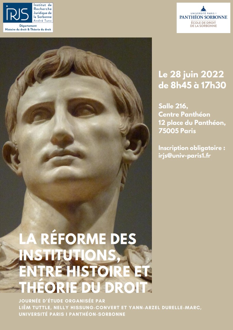 La réforme des institutions,  entre histoire et théorie du droit
