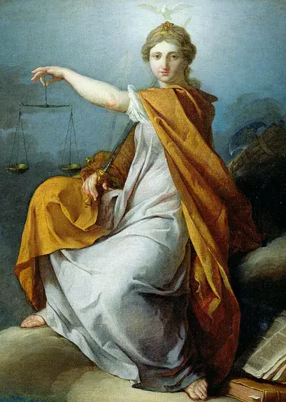 Tableau illustrant la justice